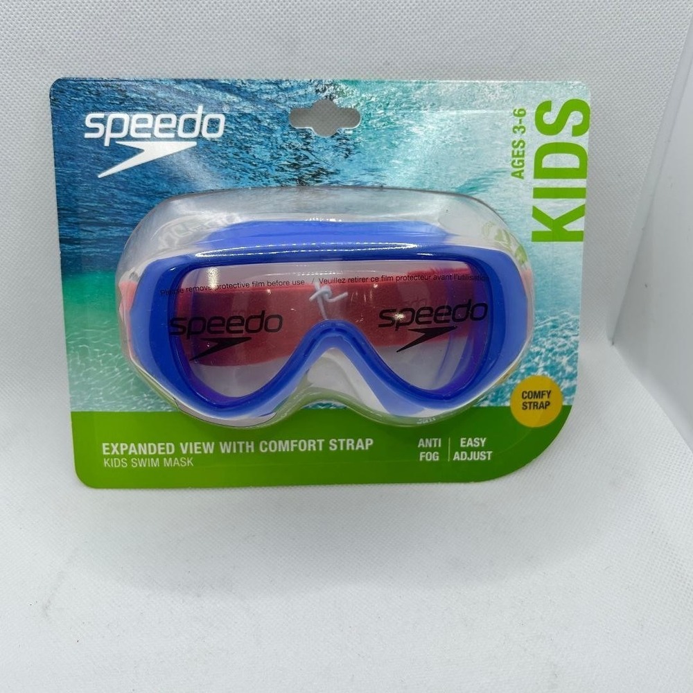 Speedo Kids Expanded View Swim Mask Goggles (Ages 3-6) – NEW